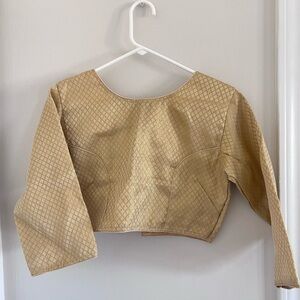 NEW sari blouse (GOLD) size 36